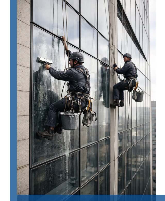 Профессиональная мойка стеклянных фасадов зданий в Егорьевске