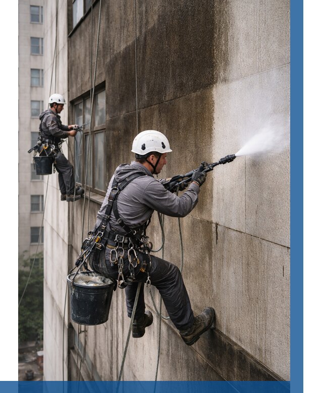 Очистка фасада от копоти в Егорьевске от 253 р. | ВЫСОТНИК-Грь