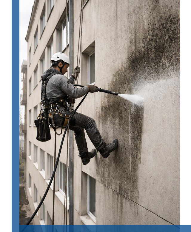 Профессиональная очистка фасадов от плесени в Егорьевске