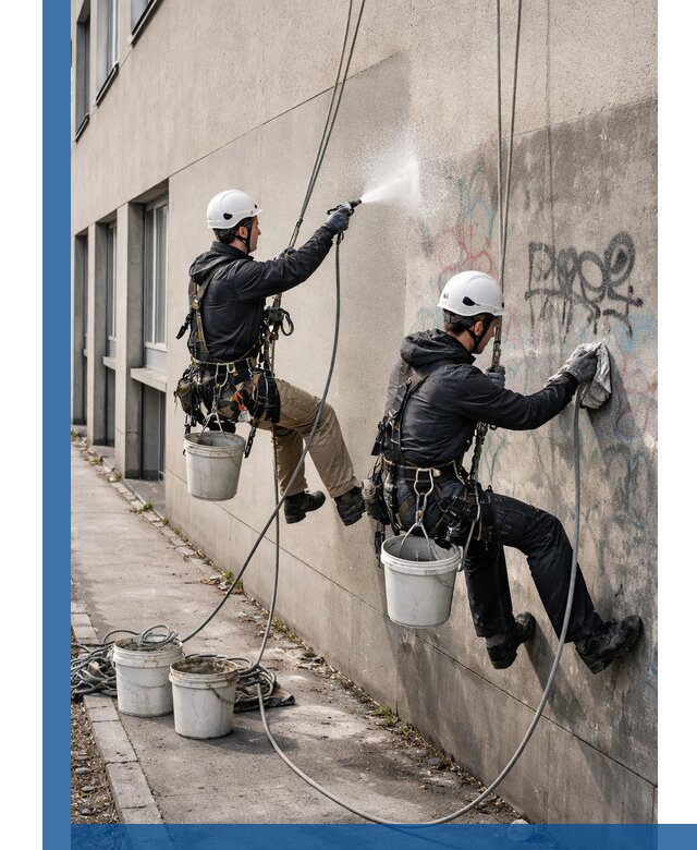 Антиграффити покрытие фасада с защитой от надписей в Егорьевске