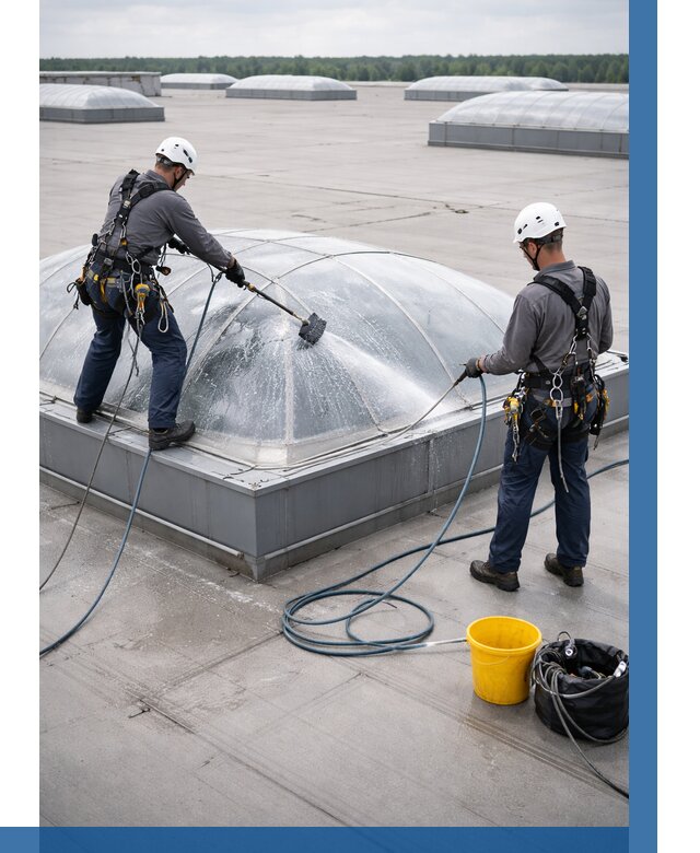 Мойка зенитных фонарей в Егорьевске, заказать от 4557 р. | ВЫСОТНИК-Грь