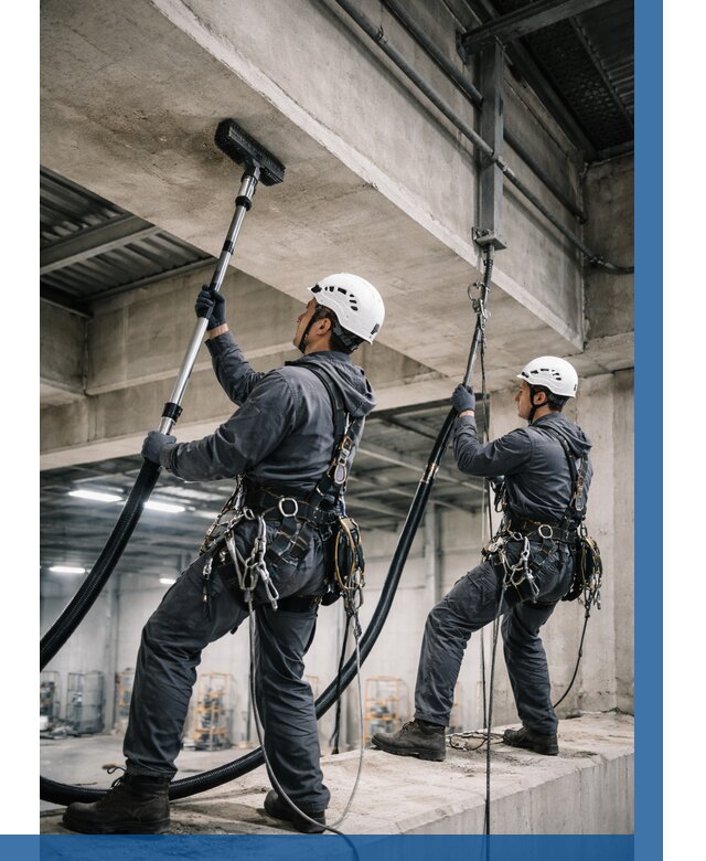 Обеспыливание потолочных конструкций в Егорьевске от 253 р. |ВЫСОТНИК-Грь