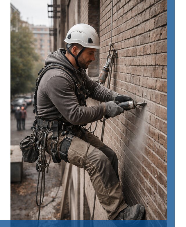 Расшивка кирпичных швов в Егорьевске от 608 р. | ВЫСОТНИК-Грь