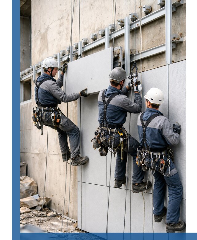 Монтаж вентилируемого фасада в Егорьевске под ключ с гарантией качества