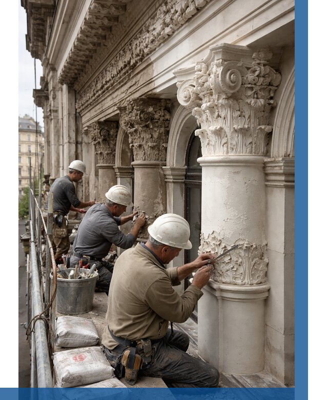 Реставрация фасадной лепнины в Егорьевске от 2532 р. | ВЫСОТНИК-Грь