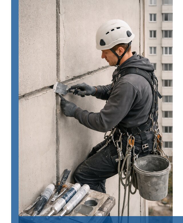 Ремонт межпанельных швов в Егорьевске герметизация и восстановление