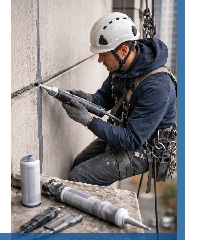 Вторичная герметизация швов в Егорьевске от 456 р. | ВЫСОТНИК-Грь