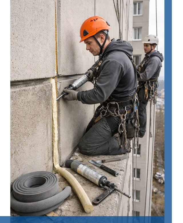 Теплый шов межпанельные швы в Егорьевске от 709 р. | ВЫСОТНИК-Грь