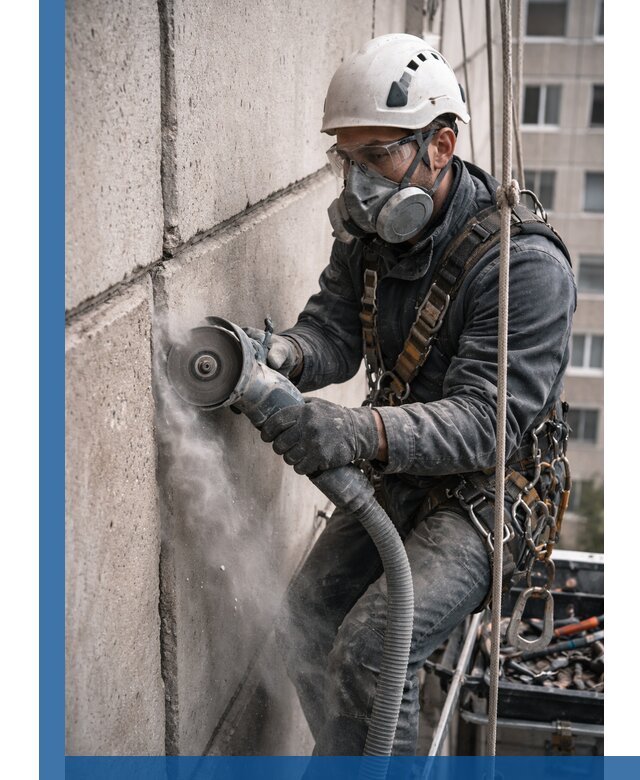 Штробление межпанельных швов в Егорьевске качественно и быстро