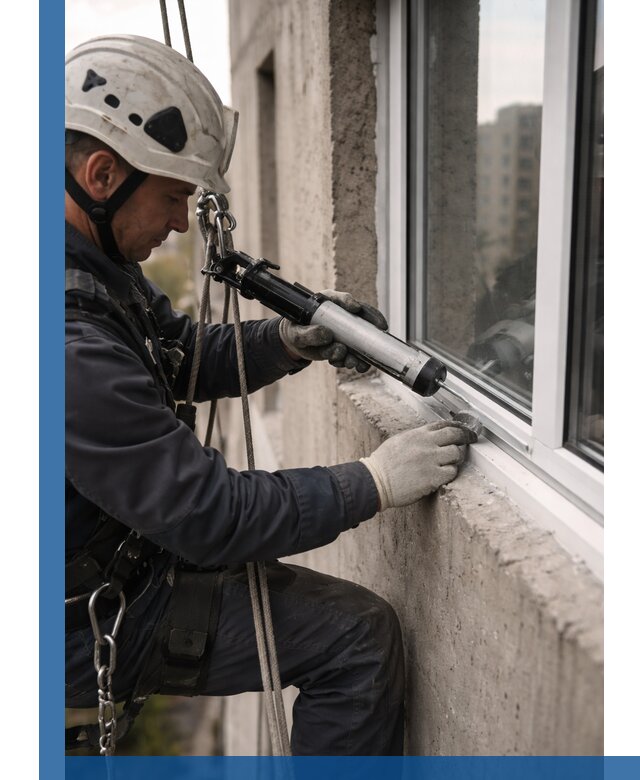 Герметизация оконных швов снаружи в Егорьевске профессионально