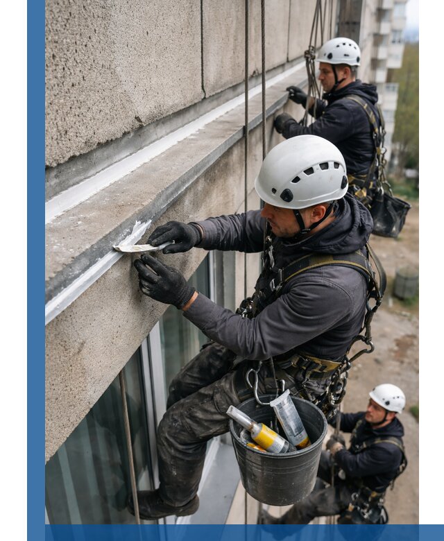 Герметизация примыкания балкона в Егорьевске под ключ с гарантией