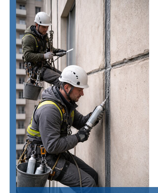 Герметизация деформационных швов фасада в Егорьевске качественно