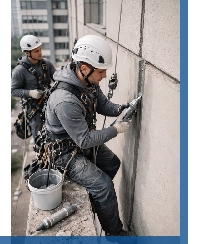 Ремонт деформационных швов здания в Егорьевске от 1013 р. | ВЫСОТНИК-Грь