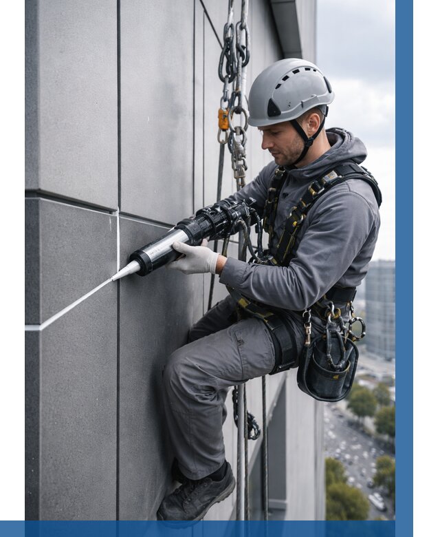 Герметизация стыков фасадных панелей в Егорьевске от 6582 р.| ВЫСОТНИК-Грь