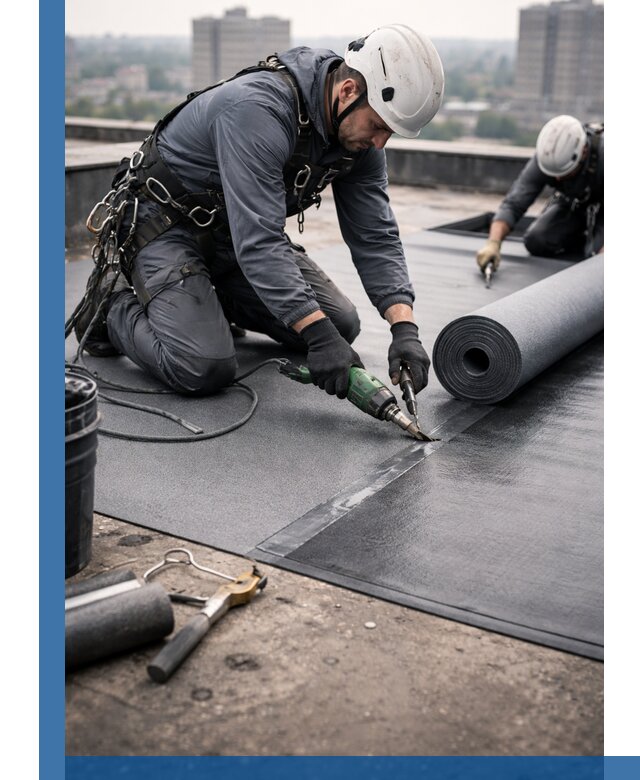 Ремонт мягкой кровли в Егорьевске с выездом промальпинистов