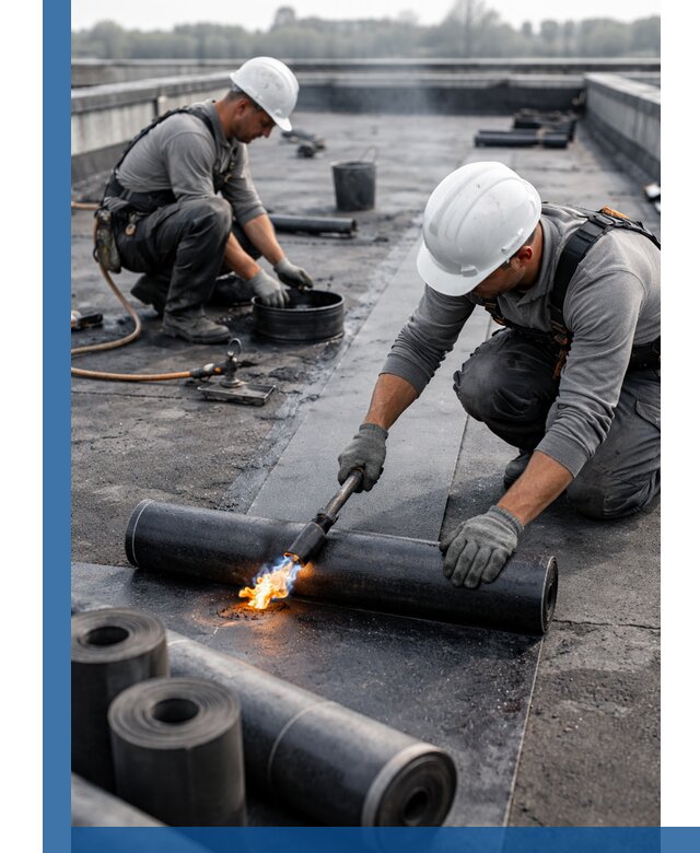 Ремонт рулонной кровли в Егорьевске герметизация и восстановление