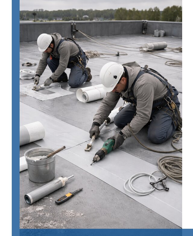 Ремонт мембранной кровли в Егорьевске качественно и с гарантией