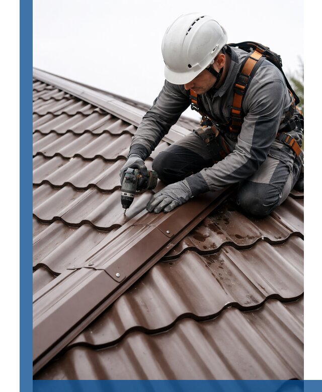 Ремонт металлочерепицы на крыше в Егорьевске профессионально