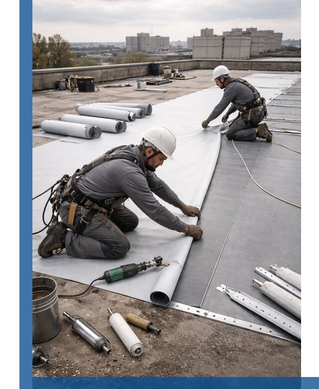 Монтаж мембранной кровли в Егорьевске для промышленных зданий