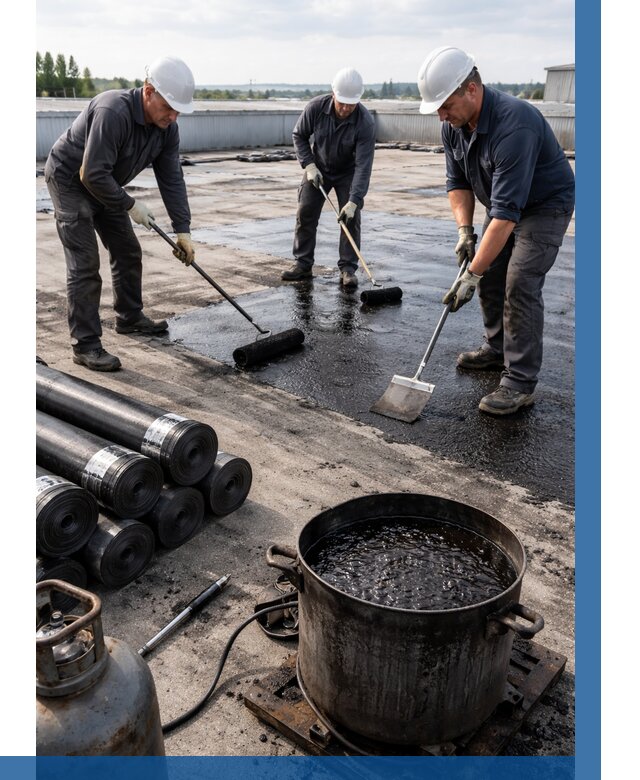 Гидроизоляция кровли мастикой в Егорьевске от 608 р. | ВЫСОТНИК-Грь