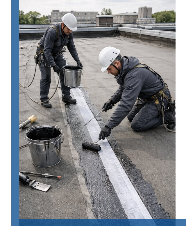 Гидроизоляция кровли мастикой в Егорьевске надежная защита