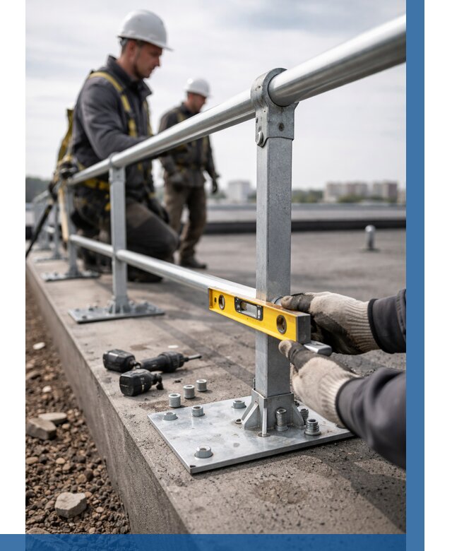 Монтаж кровельного ограждения в Егорьевске от 1215 р. | ВЫСОТНИК-Грь