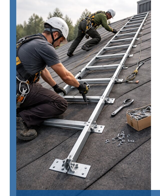Профессиональный монтаж кровельной лестницы в Егорьевске под ключ