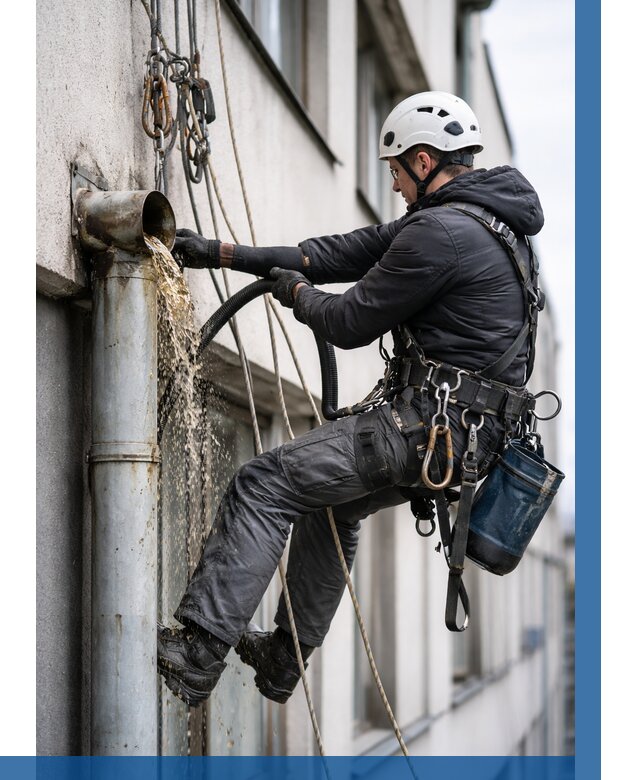 Прочистка водосточных труб в Егорьевске от 3544 р. | ВЫСОТНИК-Грь