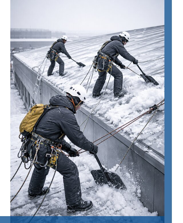 Очистка навесов от снега в Егорьевске от 4557 р. | ВЫСОТНИК-Грь