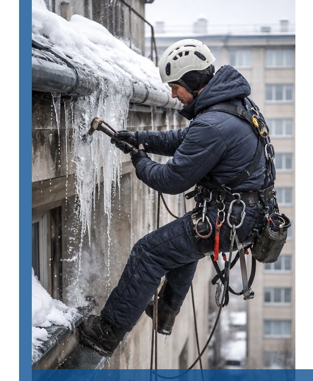 Удаление наледи и чистка водостоков в Егорьевске оперативно и безопасно
