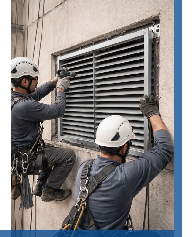 Монтаж вентиляционных решеток в Егорьевске от 4557 р. | ВЫСОТНИК-Грь