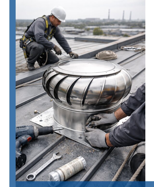 Установка дефлекторов на кровле в Егорьевске профессионально