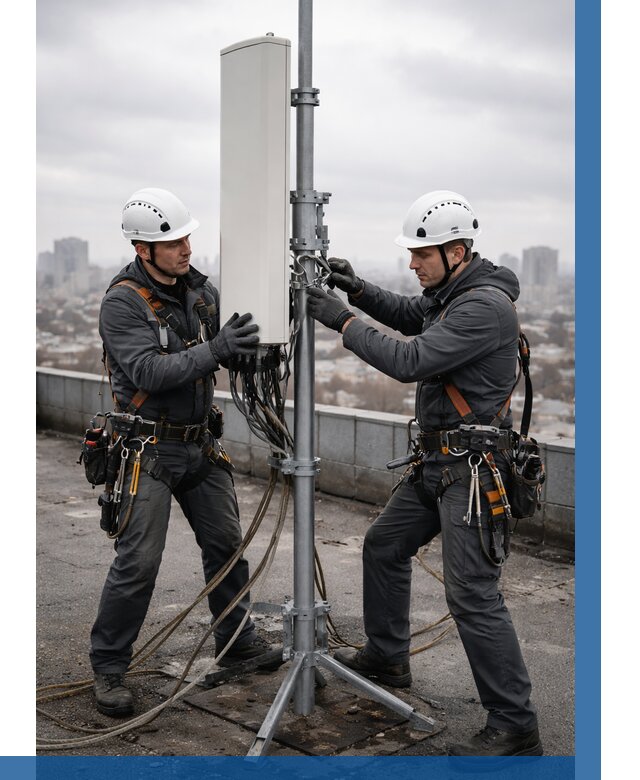 Монтаж антенн связи на крыше в Егорьевске от 8607 р. | ВЫСОТНИК-Грь