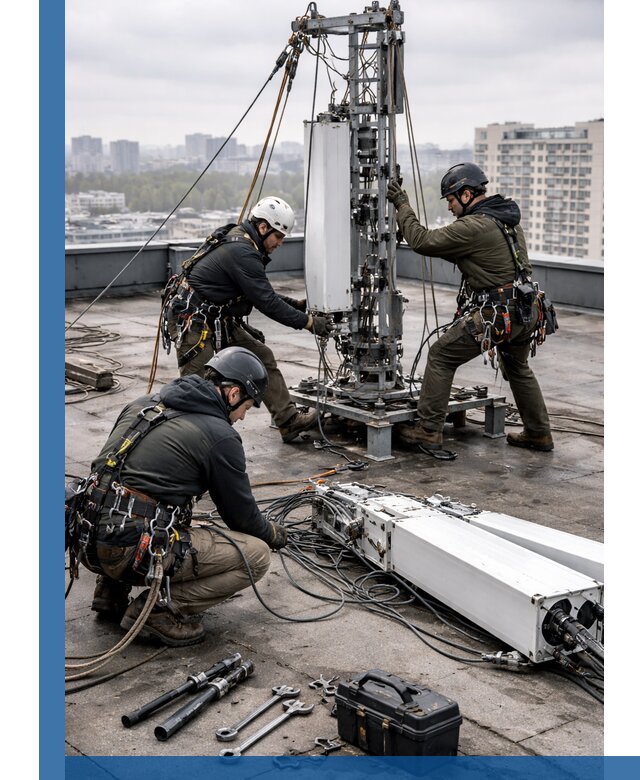 Демонтаж антенн на крыше зданий в Егорьевске с гарантией