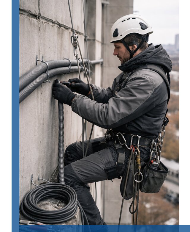 Профессиональный монтаж гофры для кабеля в Егорьевске с гарантией