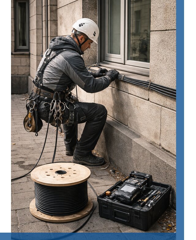 Прокладка оптоволоконного кабеля в Егорьевске от 810 р. | ВЫСОТНИК-Грь