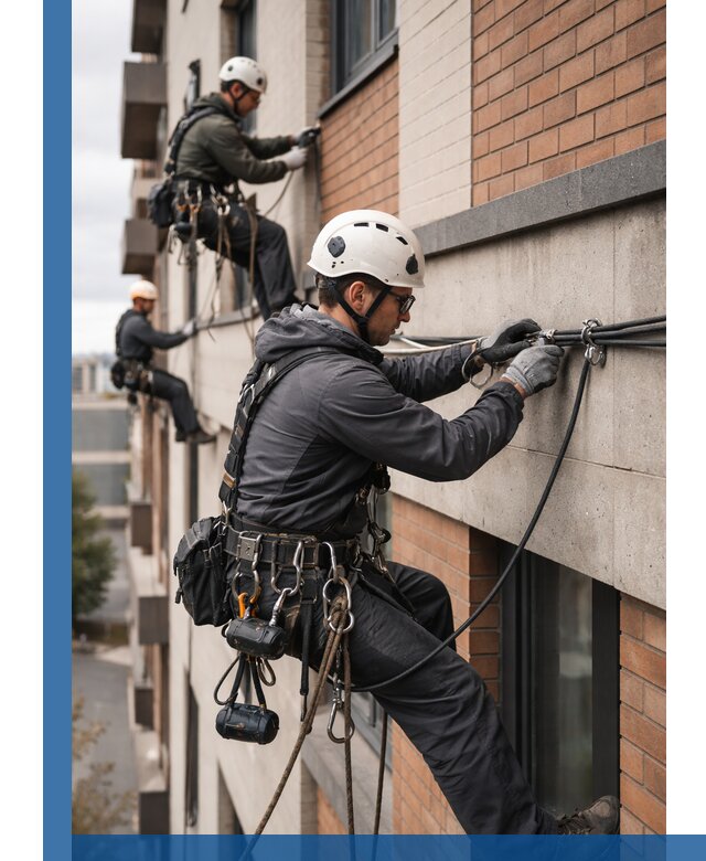 Крепление кабеля на фасаде монтаж и крепеж в Егорьевске