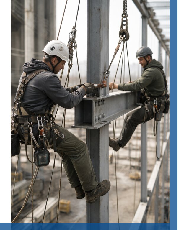 Монтаж металлоконструкций на высоте в Егорьевске от 3544 р. | ВЫСОТНИК-Грь