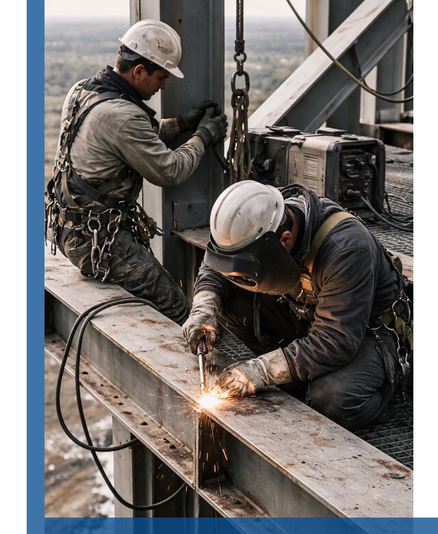 Высотные сварочные работы в Егорьевске для промышленных объектов