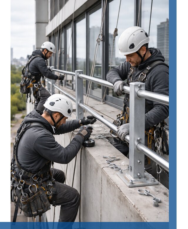 Монтаж ограждений на высоте в Егорьевске, от 1215 р. | ВЫСОТНИК-Грь