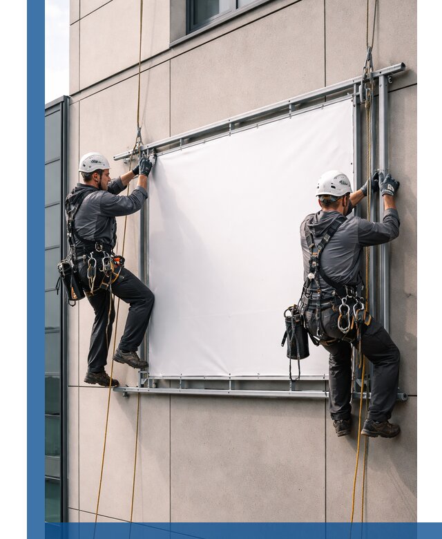 Монтаж наружной рекламной вывески в Егорьевске под ключ