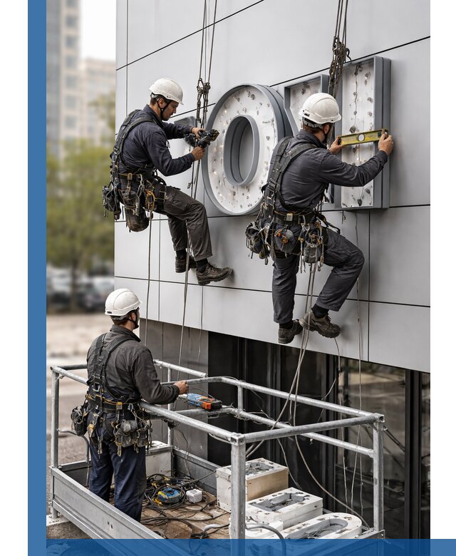 Профессиональный монтаж световых букв в Егорьевске под ключ
