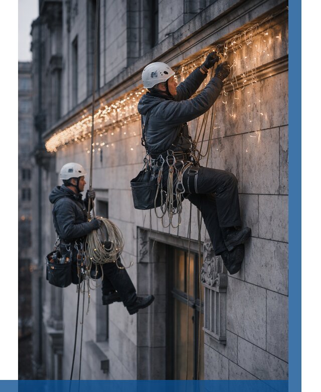 Монтаж новогодней иллюминации в Егорьевске от 8607 р. | ВЫСОТНИК-Грь