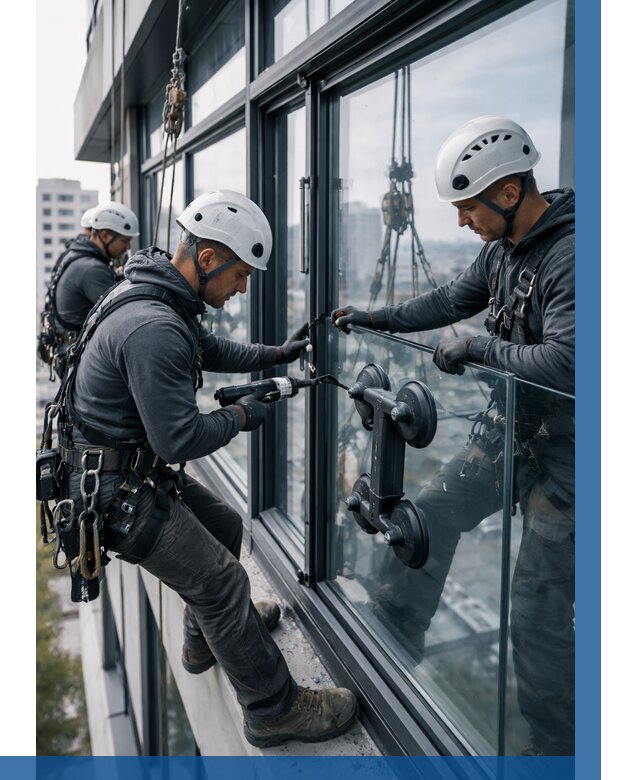 Витражное остекление зданий в Егорьевске от 3544 р. | ВЫСОТНИК-Грь