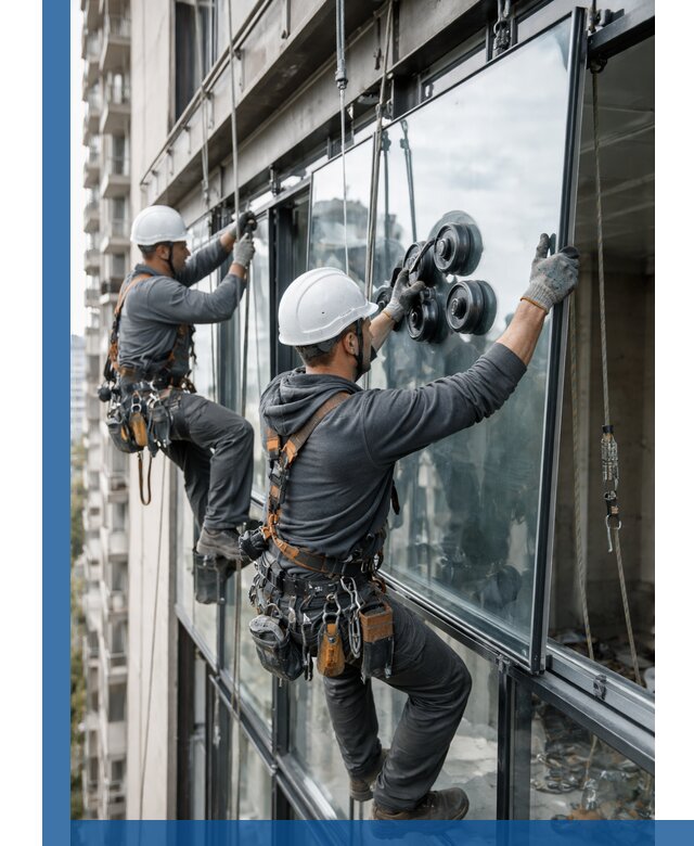 Витражное остекление фасадов и лоджий в Егорьевске под ключ