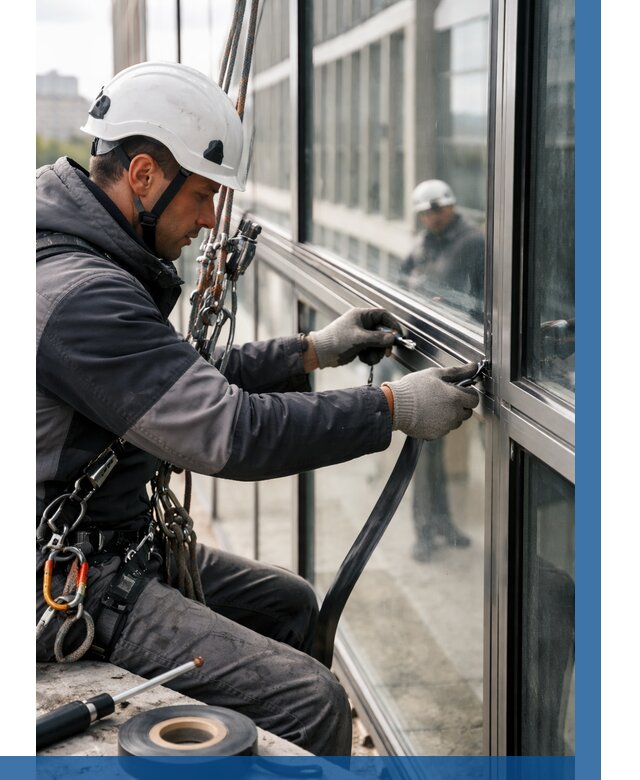 Ремонт витражных конструкций в Егорьевске от 3544 р. | ВЫСОТНИК-Грь