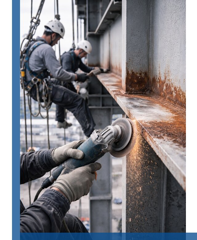 Зачистка металла от ржавчины и подготовка поверхностей в Егорьевске