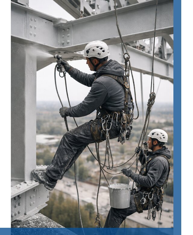 Покраска металлоконструкций на высоте в Егорьевске 354 р |ВЫСОТНИК-Грь