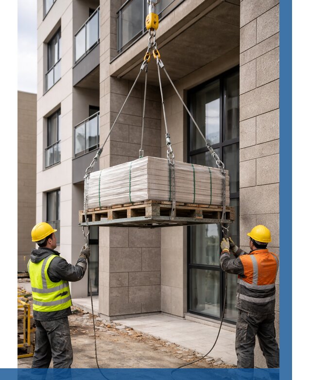 Подъем керамогранита на этаж в Егорьевске от 3544 р. | ВЫСОТНИК-Грь