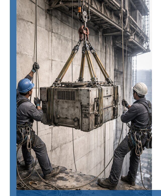 Такелажные работы на высоте, подъем и монтаж грузов в Егорьевске